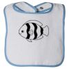 Infant Contrast Trim Terry Bib Thumbnail
