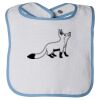 Infant Contrast Trim Terry Bib Thumbnail