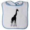Infant Contrast Trim Terry Bib Thumbnail