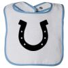 Infant Contrast Trim Terry Bib Thumbnail