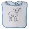 Infant Contrast Trim Terry Bib Thumbnail
