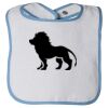 Infant Contrast Trim Terry Bib Thumbnail