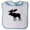 Infant Contrast Trim Terry Bib Thumbnail