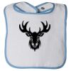 Infant Contrast Trim Terry Bib Thumbnail