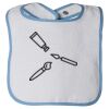 Infant Contrast Trim Terry Bib Thumbnail