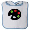 Infant Contrast Trim Terry Bib Thumbnail