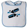 Infant Contrast Trim Terry Bib Thumbnail