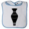 Infant Contrast Trim Terry Bib Thumbnail