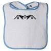 Infant Contrast Trim Terry Bib Thumbnail
