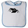 Infant Contrast Trim Terry Bib Thumbnail