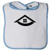 Infant Contrast Trim Terry Bib Thumbnail