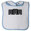 Infant Contrast Trim Terry Bib Thumbnail