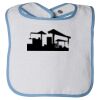 Infant Contrast Trim Terry Bib Thumbnail