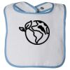 Infant Contrast Trim Terry Bib Thumbnail