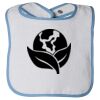 Infant Contrast Trim Terry Bib Thumbnail
