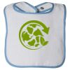 Infant Contrast Trim Terry Bib Thumbnail