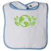 Infant Contrast Trim Terry Bib Thumbnail