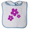 Infant Contrast Trim Terry Bib Thumbnail