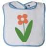 Infant Contrast Trim Terry Bib Thumbnail