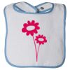 Infant Contrast Trim Terry Bib Thumbnail