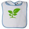 Infant Contrast Trim Terry Bib Thumbnail