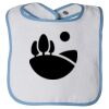 Infant Contrast Trim Terry Bib Thumbnail