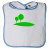 Infant Contrast Trim Terry Bib Thumbnail