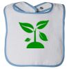 Infant Contrast Trim Terry Bib Thumbnail