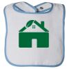 Infant Contrast Trim Terry Bib Thumbnail