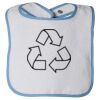 Infant Contrast Trim Terry Bib Thumbnail