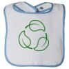 Infant Contrast Trim Terry Bib Thumbnail