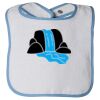Infant Contrast Trim Terry Bib Thumbnail