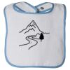 Infant Contrast Trim Terry Bib Thumbnail