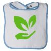 Infant Contrast Trim Terry Bib Thumbnail