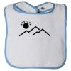 Infant Contrast Trim Terry Bib Thumbnail