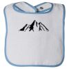 Infant Contrast Trim Terry Bib Thumbnail