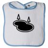 Infant Contrast Trim Terry Bib Thumbnail