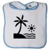Infant Contrast Trim Terry Bib Thumbnail