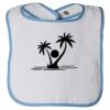 Infant Contrast Trim Terry Bib Thumbnail