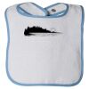 Infant Contrast Trim Terry Bib Thumbnail