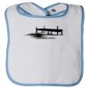 Infant Contrast Trim Terry Bib Thumbnail