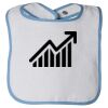 Infant Contrast Trim Terry Bib Thumbnail