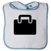 Infant Contrast Trim Terry Bib Thumbnail