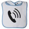 Infant Contrast Trim Terry Bib Thumbnail