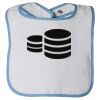 Infant Contrast Trim Terry Bib Thumbnail