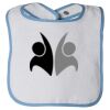Infant Contrast Trim Terry Bib Thumbnail