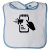 Infant Contrast Trim Terry Bib Thumbnail