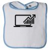 Infant Contrast Trim Terry Bib Thumbnail