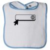 Infant Contrast Trim Terry Bib Thumbnail