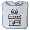 Infant Contrast Trim Terry Bib Thumbnail
